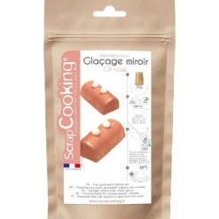 SCRAPCOOKING Nappages Et Glaçages|Glaçage Miroir Or Rose 220 g