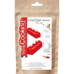SCRAPCOOKING Nappages Et Glaçages|Glaçage Miroir Rouge 220 g