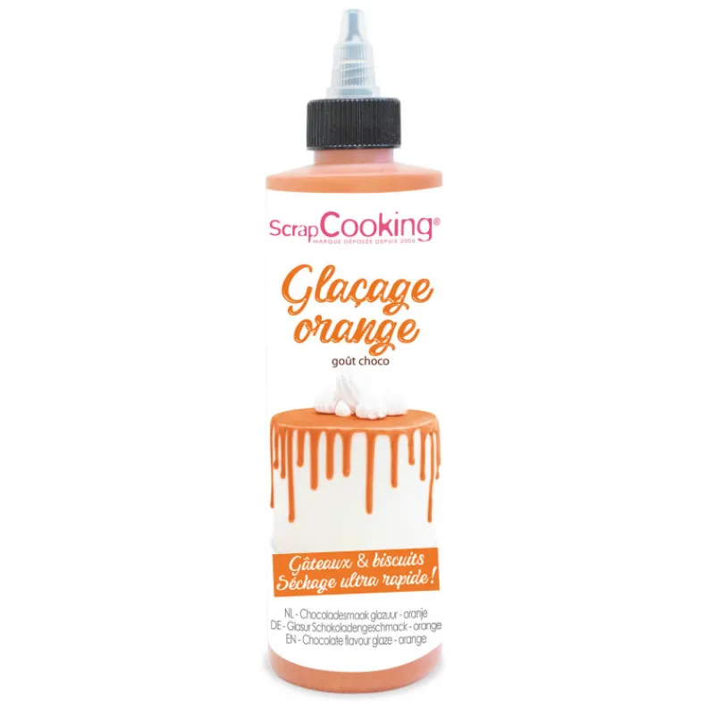 SCRAPCOOKING Nappages Et Glaçages|Glaçage Orange Goût Chocolat 130 g