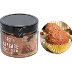 PATISDECOR Nappages Et Glaçages|Glaçage Rocher Chocolat au Lait 250 g Patisdécor