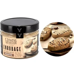 PATISDECOR Nappages Et Glaçages|Glaçage Rocher Noisette 250 g Patisdécor