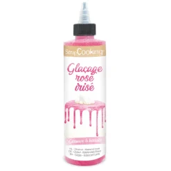 SCRAPCOOKING Nappages Et Glaçages|Glaçage Rose Pailleté Goût Chocolat 140 g