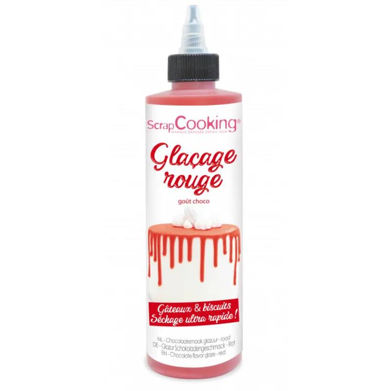 SCRAPCOOKING Nappages Et Glaçages|Glaçage Rouge goût Chocolat 130 g