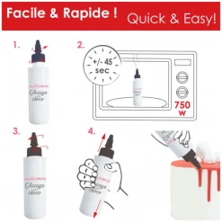 SCRAPCOOKING Nappages Et Glaçages|Glaçage Violet Goût Chocolat 130 g