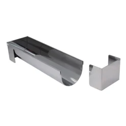 DE BUYER Moules À Gâteaux|Gouttière à Bûche Ronde Démontable Inox 30.5 x 8.5 x 7.2 cm
