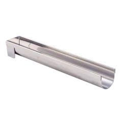 DE BUYER Moules À Gâteaux|Gouttière à Bûche Ronde Fine Démontable Inox 30.4 x 4.4 x 4 cm