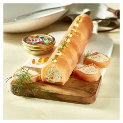 DE BUYER Moules À Gâteaux|Gouttière à Bûche Ronde Fine Démontable Inox 30.4 x 4.4 x 4 cm