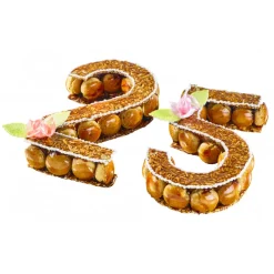 MALLARD FERRIERE Cercle À Patisserie|Emporte Pièce - Découpoir Pâtisserie|Grand Emporte Pièce Inox Chiffre 3 32x16 cm