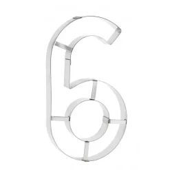 MALLARD FERRIERE Cercle À Patisserie|Emporte Pièce - Découpoir Pâtisserie|Grand Emporte Pièce Inox Chiffre 6 ou 9 32x18 cm (x1)