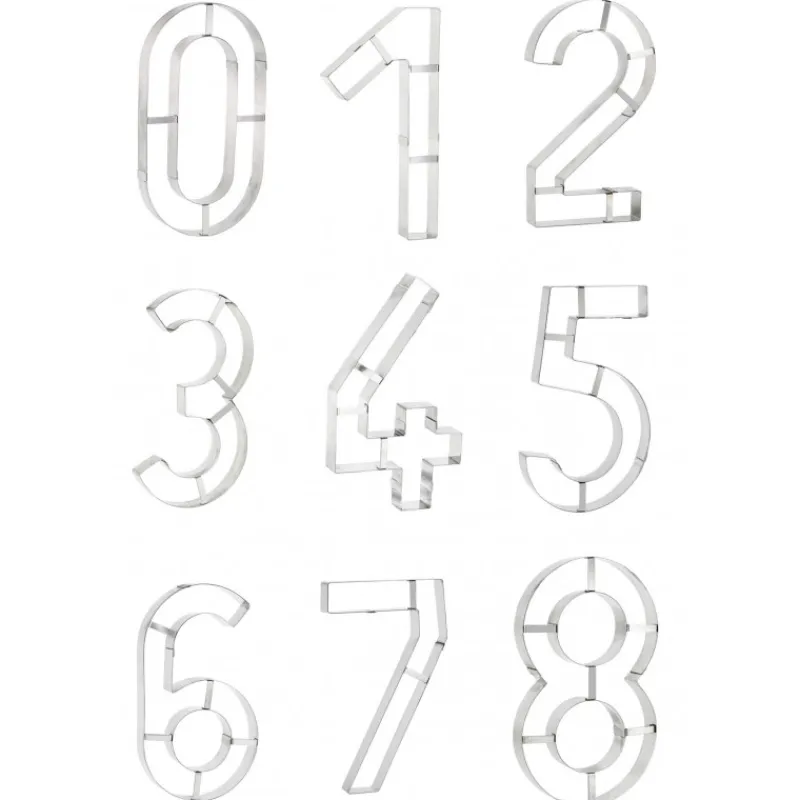 MALLARD FERRIERE Cercle À Patisserie|Emporte Pièce - Découpoir Pâtisserie|Grand Emporte Pièce Inox Chiffre 0 32x18 cm