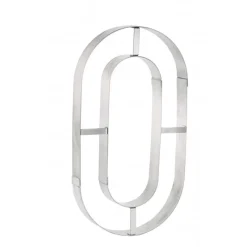 MALLARD FERRIERE Cercle À Patisserie|Emporte Pièce - Découpoir Pâtisserie|Grand Emporte Pièce Inox Chiffre 0 32x18 cm