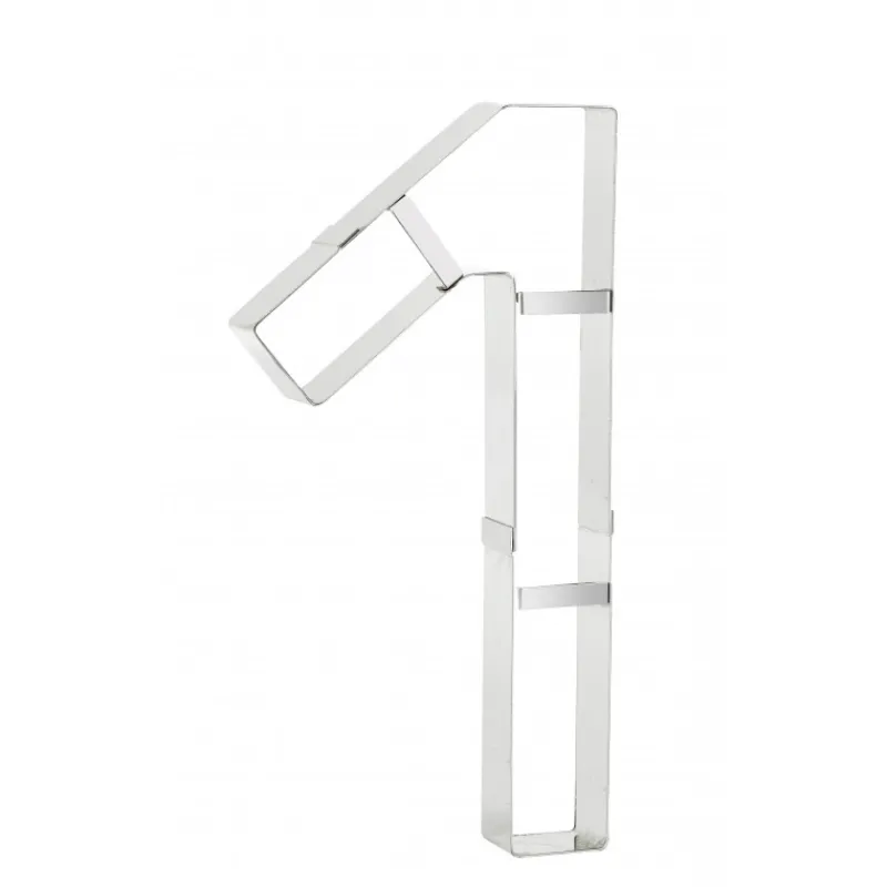 MALLARD FERRIERE Cercle À Patisserie|Emporte Pièce - Découpoir Pâtisserie|Grand Emporte Pièce Inox Chiffre 1 32x16 cm