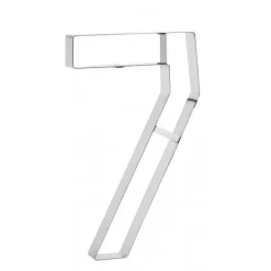 MALLARD FERRIERE Cercle À Patisserie|Emporte Pièce - Découpoir Pâtisserie|Grand Emporte Pièce Inox Chiffre 7 32 x 19 cm