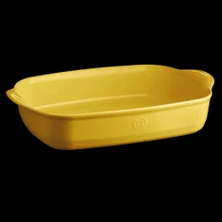 EMILE HENRY Plat De Cuisson|Grand Plat à Four Rectangulaire en Céramique 42,5 x 28 cm Provence
