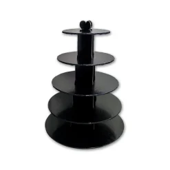 GATODECO Présentoirs Pour Gâteaux|Grand Présentoir Noir Cupcakes 5 Etages Ronds Gatodéco