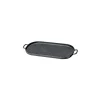 CHASSEUR Grills|Gril en Fonte ovale 44 x 20 cm Noir Mat