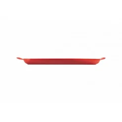 LE CREUSET Plat De Cuisson|Grills|Gril en Fonte Rectangulaire 32 cm Cerise