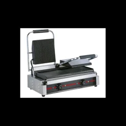 GAFIHC Matériel Snacking|Grill Panini Rainuré Double 3,6 kW