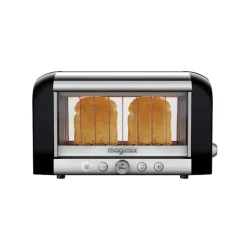 MAGIMIX Grille Pain|Grille Pain Inox et Verre VISION Noir