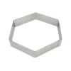MALLARD FERRIERE Cercle À Patisserie|Hexagone à Mousse Inox 24 cm x H 4,5 cm Mallard