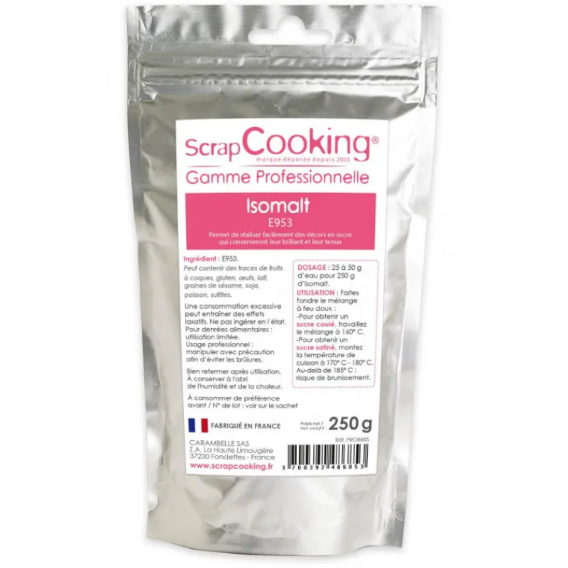 SCRAPCOOKING Additifs Alimentaires|Sucre|Isomalt E953 250g