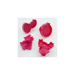 SCRAPCOOKING Emporte Pièce - Découpoir Pâtisserie|Kit 4 découpoirs à éjecteurs pour Biscuits Noël