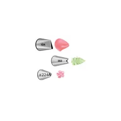 WILTON Douilles Pâtisserie|Kit 3 Douilles Pâtissières Fleurs (n°104-352-224)