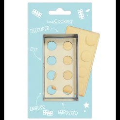 SCRAPCOOKING Emporte Pièce - Découpoir Pâtisserie|Kit Biscuit Brique 9,4 cm