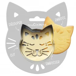SCRAPCOOKING Emporte Pièce - Découpoir Pâtisserie|Kit Biscuit Chat 7,2 cm