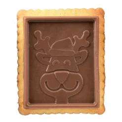 SILIKOMART Moules À Chocolat|Emporte Pièce - Découpoir Pâtisserie|Kit Biscuit Chocolat Rectangulaire Noël 4,7 x 5,7 cm (x6)