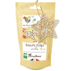 MIRONTAINE Produits Bio|Préparation Pâtisserie|Kit Biscuit de Noël Vanille Bio