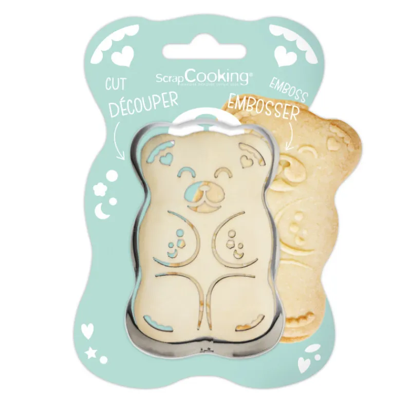 SCRAPCOOKING Emporte Pièce - Découpoir Pâtisserie|Kit Biscuit Oursons 9 cm