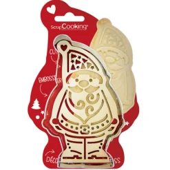 SCRAPCOOKING Emporte Pièce - Découpoir Pâtisserie|Kit Biscuit Père Noël 12,6 cm
