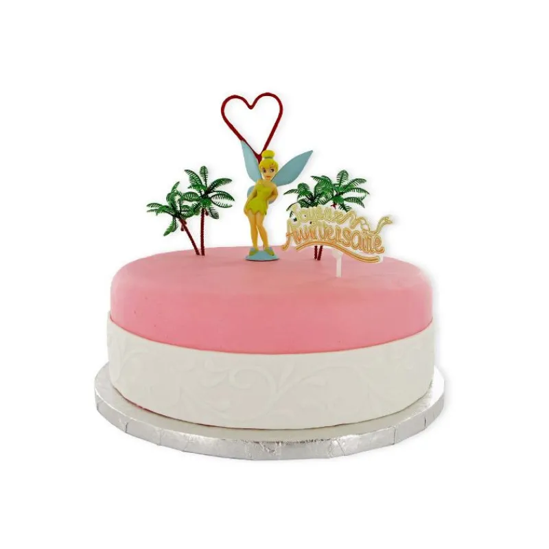 GATODECO Décoration Gâteau|Kit Décor Gâteau Fée Clochette (5 pièces)