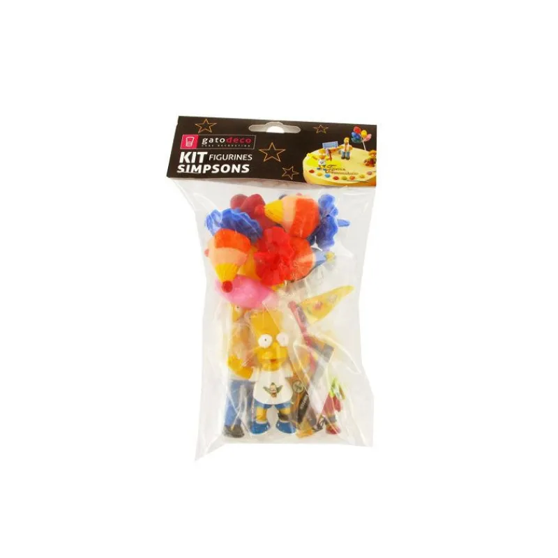 GATODECO Décoration Gâteau|Kit Décor Gâteau Les Simpson (8 pièces)