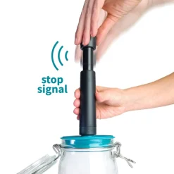 AIRTENDER Machine Sous Vide|Conservation|Kit de Mise Sous-Vide 3 Bocaux Kilner 1,5 L avec Couvercles et Pompe