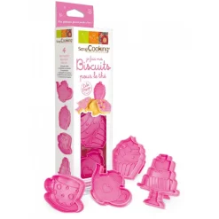 SCRAPCOOKING Emporte Pièce - Découpoir Pâtisserie|Kit Je fais mes biscuits pour le thé