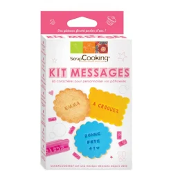 SCRAPCOOKING Emporte Pièce - Découpoir Pâtisserie|Kit Messages Biscuits Personnalisés 85 Emporte pièces