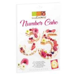 SCRAPCOOKING Ustensiles Décor Gâteau|Kit Number Cake 28 cm