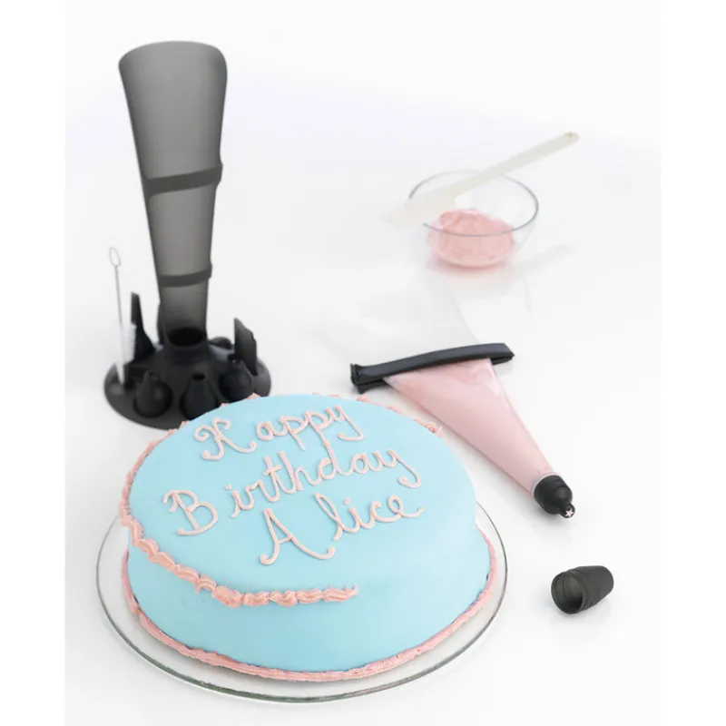 MASTRAD Poches À Douille Pâtissières|Douilles Pâtisserie|Kit Poches à Douille Silicone + 6 Douilles