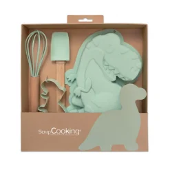 SCRAPCOOKING Fouets De Cuisine|Spatules|Kit Pâtisserie Enfants Dinosaure