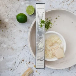 MICROPLANE Zesteur|Râpe À Légumes|Lame Double Zesteur et Gros Grains