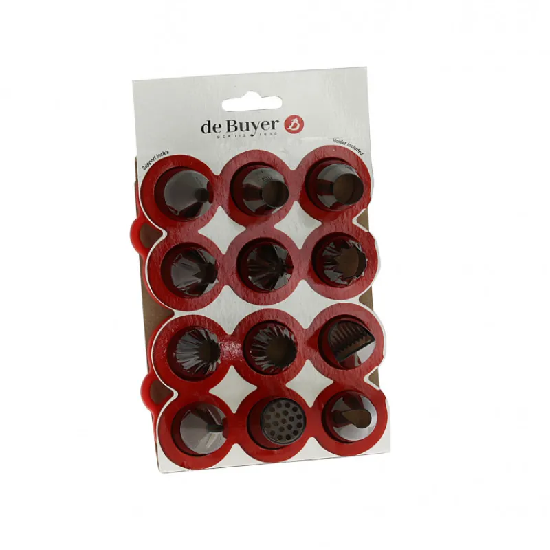 DE BUYER Douilles Pâtisserie|Lot 12 Douilles Tritan
