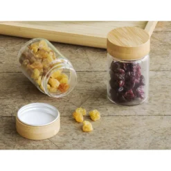 PEBBLY Conservation|Lot 3 Pots en Verre et Bambou 75 ml