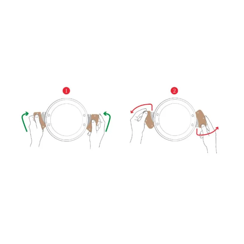 DE BUYER Casseroles|Poêles|Lot de 2 Anses Amovibles en Bois de Hêtre Loqy