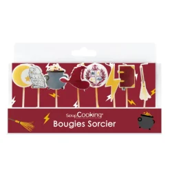 SCRAPCOOKING Décoration Gâteau|Lot de 8 bougies Sorcier