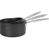 CRISTEL Batterie De Cuisine|Casseroles|Lot de 3 Casseroles Aluminium Castel'Pro 16 à 20 cm