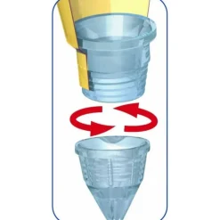 MATFER Douilles Pâtisserie|Lot de 2 Douilles cannelées E8 Interchangeables