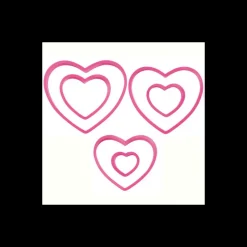 WILTON Emporte Pièce - Découpoir Pâtisserie|Lot de 6 Emporte-Pièces Cœur