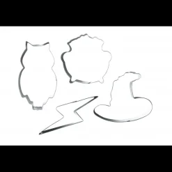 SCRAPCOOKING Emporte Pièce - Découpoir Pâtisserie|Lot de 4 Emporte-pièces Inox Sorcier